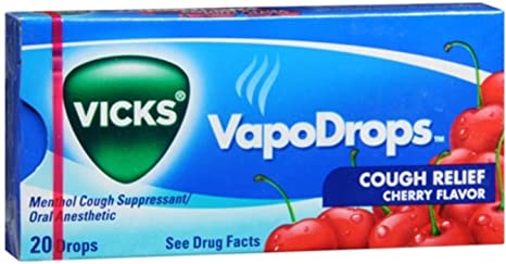 Vicks VapoDrops Cherry Flavor 20 Each (Pack of 4)