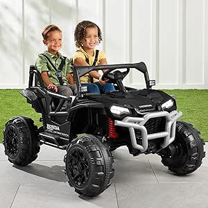 Best Choice Products Kids 24V 2-Seater Electric Ride On UTV Officially Licensed Honda Talon w/Parent Control, LED Lights, Bluetooth - Black