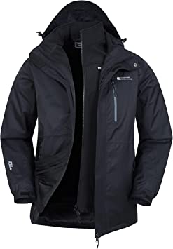 Mountain Warehouse Bracken Mens 3 in 1 Waterproof Triclimate Jacket