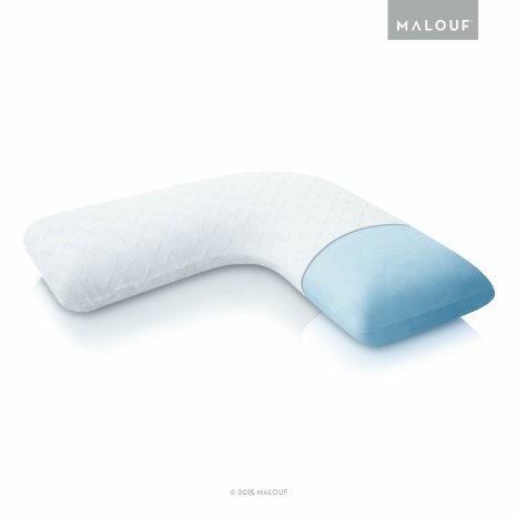 Z Gel Memory Foam L-Shape Pillow for Side Sleeping Comfort