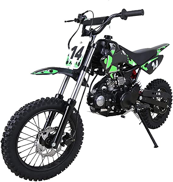 X-PRO 110cc Dirt Bike Pit Bike Kids Dirt Pitbike 110 Dirt Pit Bike (Green)