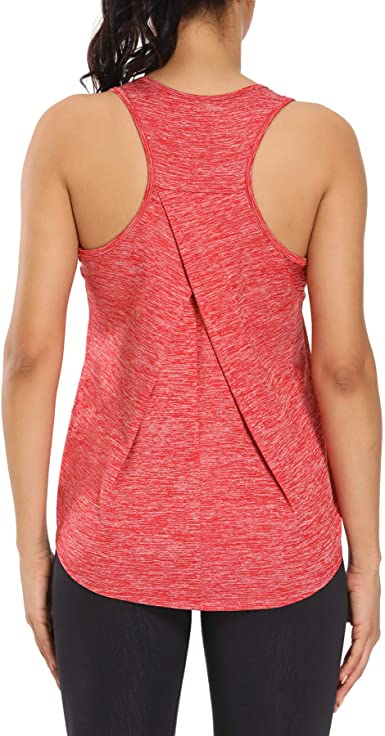 HLXFHB Workout Tank Tops for Women Gym Exercise Athletic Yoga Tops Racerback Sports Shirts