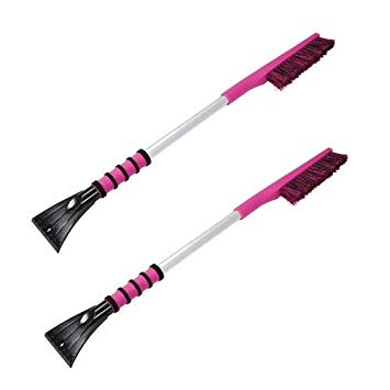 Hopkins 886-PKUS Mallory Pink Snow Tools 31" Snow Brush (2)