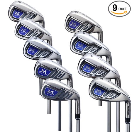 MAZEL Single Length Golf Irons Set for Men,Right Handed,4-SW(9 Pieces)