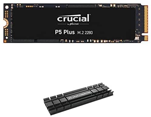 Crucial P5 Plus 2TB PCIe 4.0 3D NAND NVMe M.2 Gaming SSD   Micro Connectors M.2 SSD 5mm Low-Profile Heat Sink