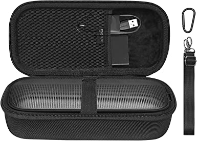 MOSISO Hard Travel Carrying Case Compatible with Bose SoundLink Flex Portable Speaker, Lightweight Waterproof Protective Hard Shell Storage Bag with Adjustable Shoulder Strap & Handle, Black