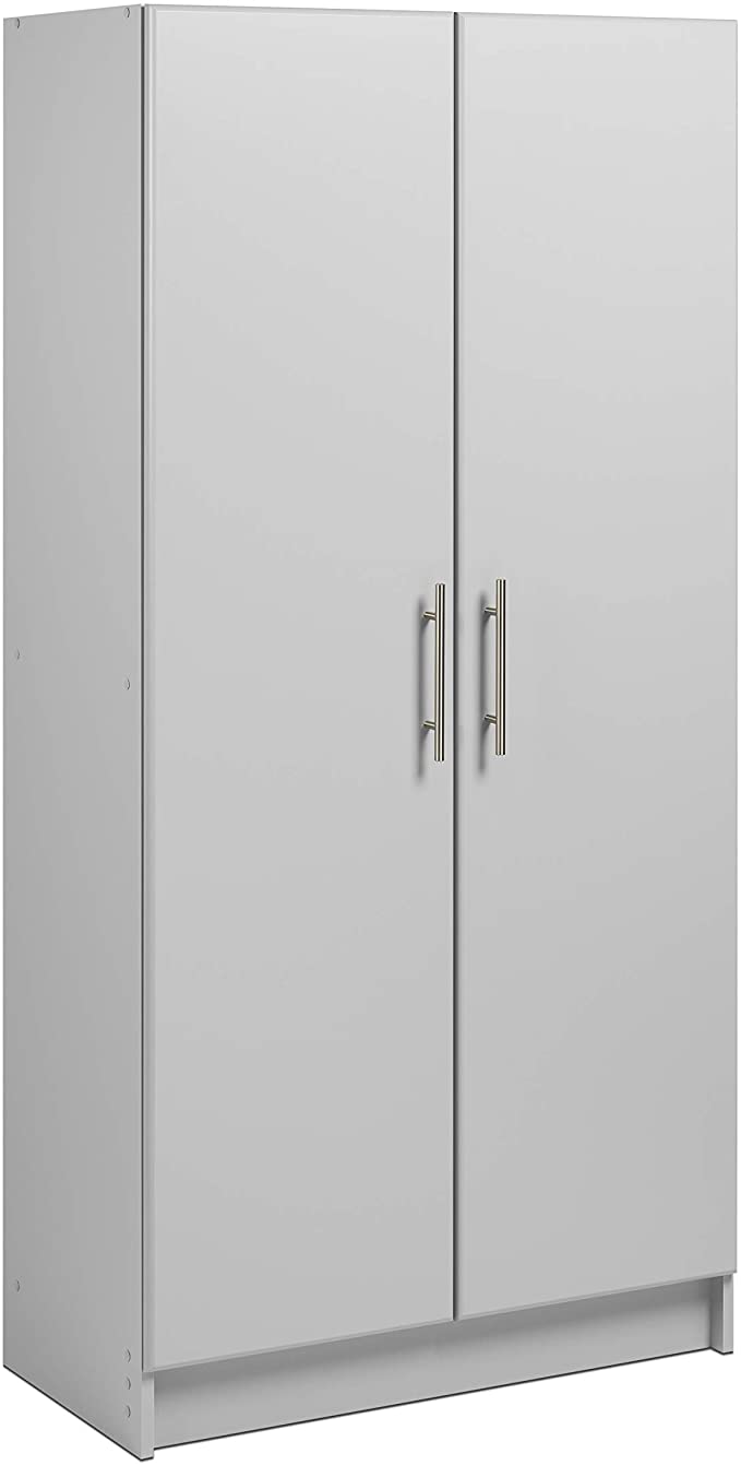 Prepac Elite 32" Storage Cabinet, Elite 32" Storage Cabinet, Light Gray