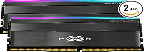 Silicon Power DDR4 16GB (8GBx2) Zenith RGB RAM Gaming 3200MHz (PC4 25600) 288-pin C16 1.35V UDIMM Desktop Memory Module - Low Voltage SP016GXLZU320BDD