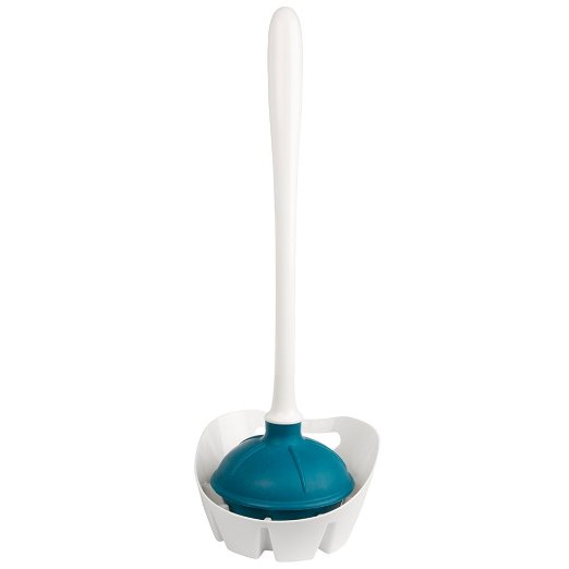 Kleen Freak Antibacterial Toilet Plunger and Plunger Holder With Germ Guard - COMBO KIT Plunger Holder