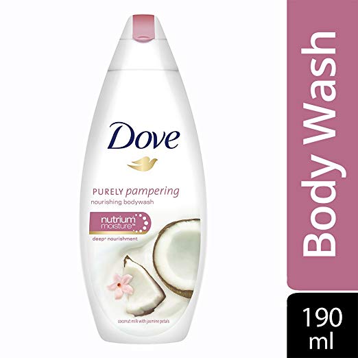 Dove Coconut Milk and Jas Petals Body Wash, 190ml