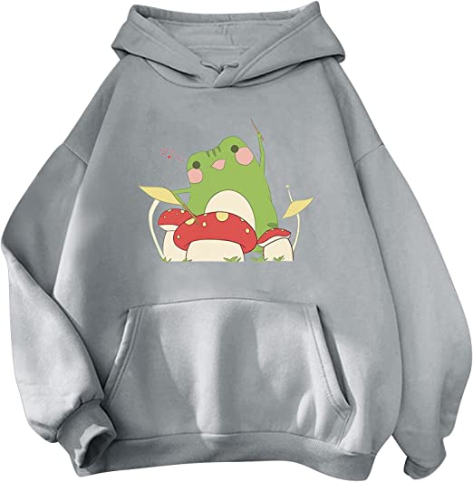 Fakespot Women Cute Frog Sweatshirt Kawaii Mu Fake Review