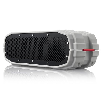 BRAVEN BRV-X Portable Wireless Bluetooth Speaker [12 Hour Playtime][Waterproof] Built-In 5200 mAh Power Bank Charger - Gray