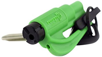 resqme The Original Keychain Car Escape Tool, Made in USA (Green)