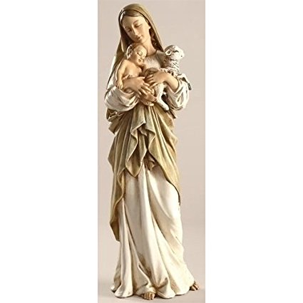 12 Inch Madonna and Child W/lamb Figurine By Josephs Studio 40735