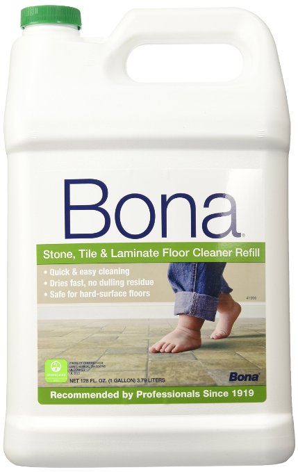 Bona Stone Tile and Laminate Floor Cleaner Refill, 128-Ounce