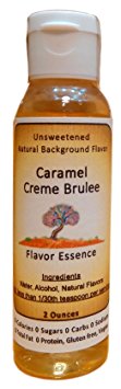 CARAMEL CREME BRULEE Flavoring by Flavor Essence (Unsweetened, Natural Background Flavoring) 2 Oz.| For Beverages: coffee/tea, shakes, smoothies, bar drinks. For Foods: baking, doughs, batters, frostings, yogurt