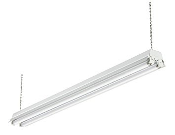 Lithonia Lighting 1233 CW 232 SHOPLIGHT 4-Feet 2-Light T8 32W Fluorescent Cold Weather Shop Light, White