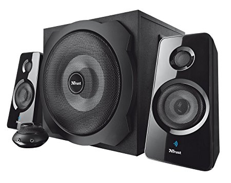 Trust Tytan 120 Watts 2.1 Speakers with Bluetooth and Subwoofer, Black