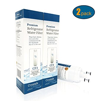 Crystala Puresource 3 (WF3CB) Frigidaire Refrigerator Water Filter - 2 PACK