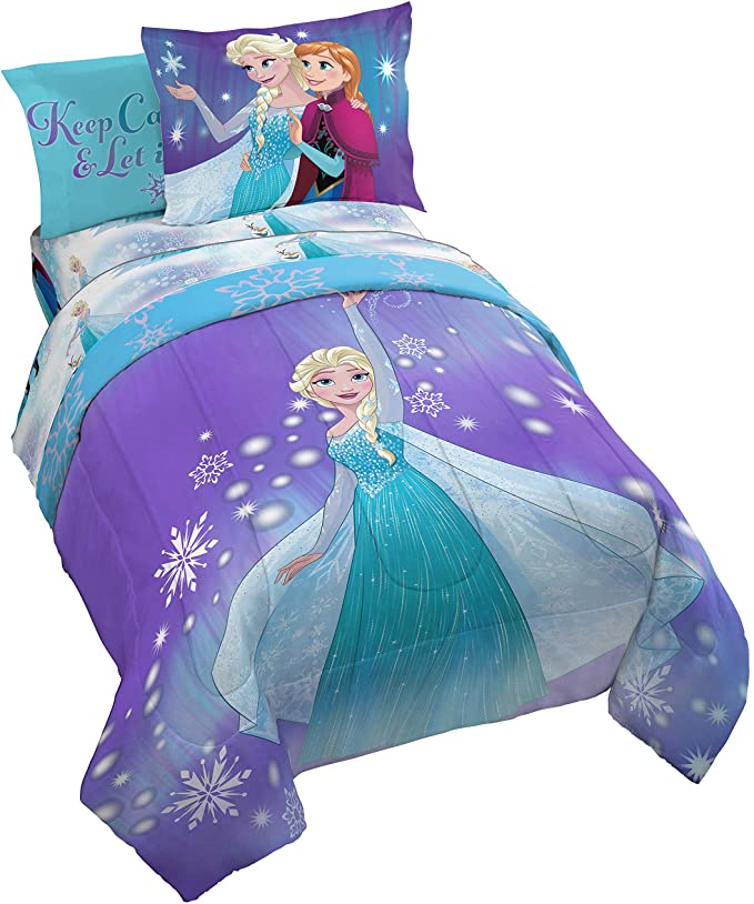 Disney Frozen 'Magical Winter' 4 Piece Twin Bed in A Bag