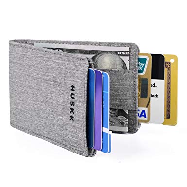 HUSKK Leather Wallet for Men - Credit Card Sleeve Holder