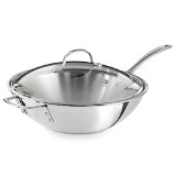 Calphalon Triply Stainless Steel 12-Inch Stir Fry with Cover