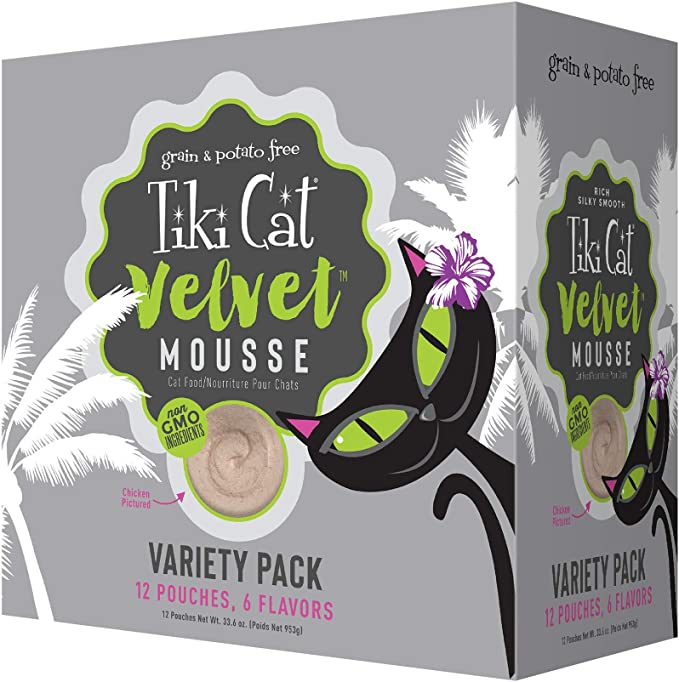 Tiki Cat Velvet Mousse Variety Pack Wet Cat Food