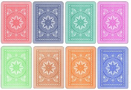 8 decks Modiano Cristallo 4 PIP Jumbo Index 100% Plastic Playing Cards