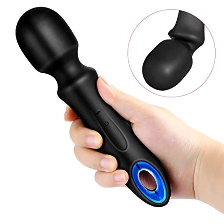 Wand Massager UTIMI Powerful 10 Multi-Speed Vibrations Handheld Massager for Neck Leg and Shoulder