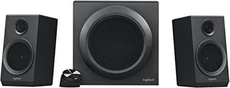 Logitech Z333 2.1 Speakers – Easy-access Volume Control, Headphone Jack – PC, Mobile Device, TV, DVD/Blueray Player, and Game Console Compatible