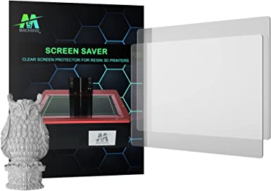 Mach5ive Screen Saver- LCD Screen Protector for Resin 3D Printers - 2 Pack (Clear, Saturn & Saturn S)