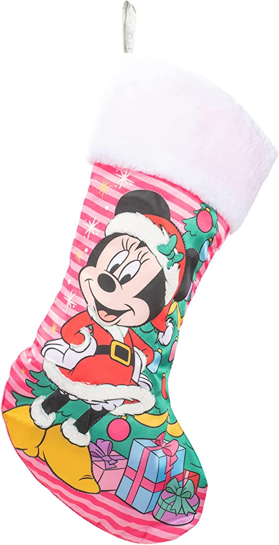 Kurt S. Adler Disney Minnie Mouse with Christmas Tree Stocking 19 Inch DN7212