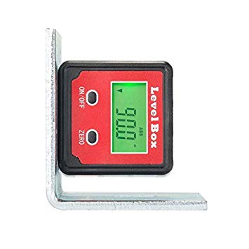 CO-Z Digital Angle Gauge/Level/ Protractor/Angle Finder/Bevel Gauge/Inclinometer/ with Backlight and Magnetic Base, Electronic Angle Finding for Table Miter Brand Saw, Accurate Digital Level