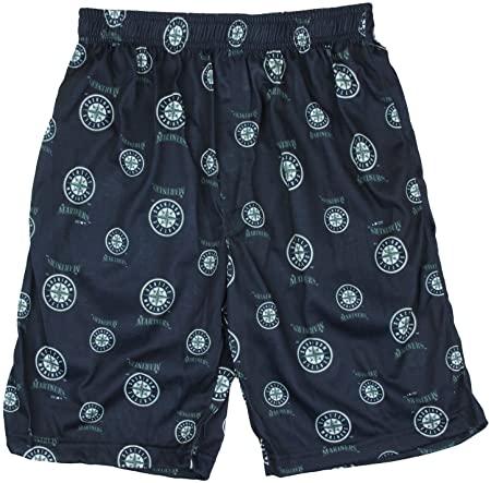 Outerstuff Seattle Mariners MLB Little Boys and Big Boys Lounge Shorts - Navy Blue