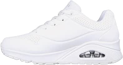 Skechers Women's Uno-Stand on Air Sneaker, White, 9