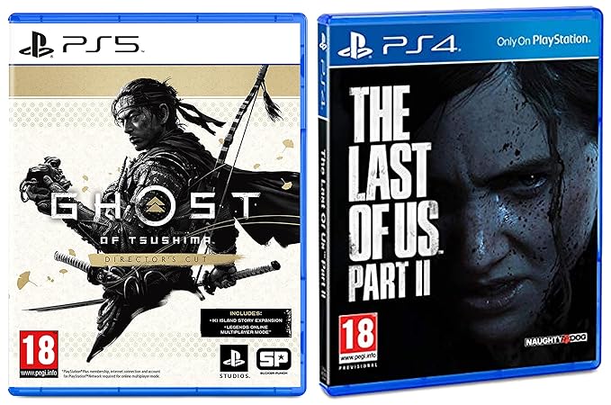 Ghost of Tsushima | Director's Cut | PS4 Game (PlayStation 4)&Sony The Last of Us Part II (PS4)