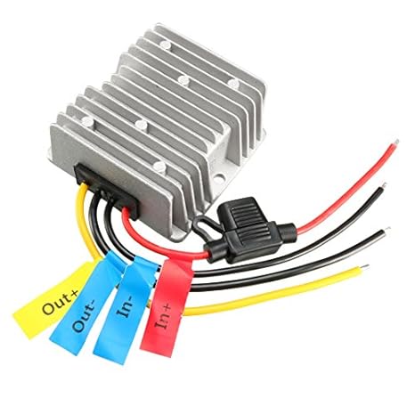 uxcell Voltage Converter Regulator DC/DC DC 36V to DC 12V 20A 240W Power Buck Transformer Waterproof