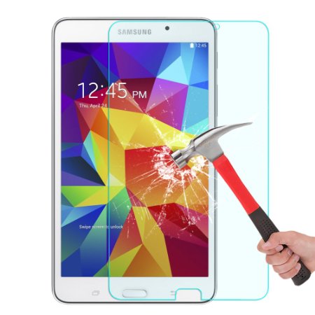 Samsung Galaxy Tab 4 7.0 Screen Protector, OMOTON Tempered Glass Screen Protector for Galaxy Tab 4 7-inch with [Anti Explosion] [9H Hardness] [High Definition] [Scratch Resist][Lifetime warranty]