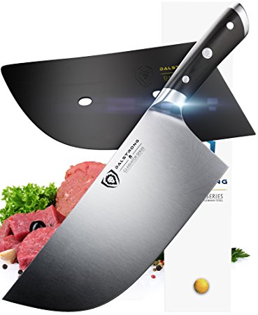 DALSTRONG Cleaver Butcher Knife - Gladiator Series - "The Ravenger" - German HC Steel - 9" - Guard - Heavy Duty