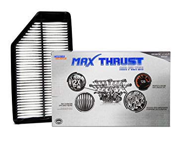 Spearhead MAX THRUST Performance Engine Air Filter For Low & High Mileage Vehicles - Increases Power & Improves Acceleration (MT-042)