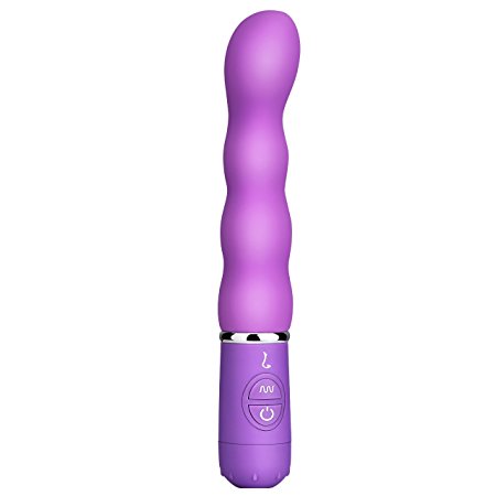 Waterproof Vibrator,(10 Speed) Nightland G Spot Vibrator with 4.9'' insertable length, Noiseless Electric Personal Silicone Massagers Stimulation for Men, Women and Couples, Purple