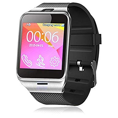 Padgene Bluetooth V3.0 NFC SmartWatch for Samsung S3 / S4 / S5 / S6 / S6 Edge / Note 2 / Note 3 / Note 4, HTC one M8 / M9, Sony and other Android Smartphones, Black