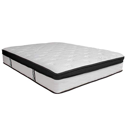 Flash Furniture Capri Comfortable Sleep 12 Inch Memory Foam and Pocket Spring Mattress, Full in a Box