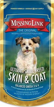 Missing Link Ultimate Small Breed Skin & Coat for Dogs, 8-Ounce