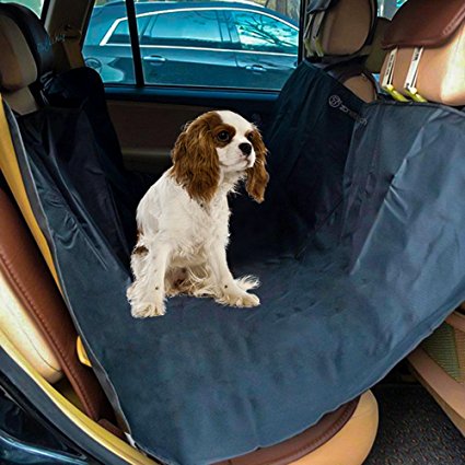 Zone Tech Classic Black Heavy Duty Auto Pet Hammock Premium Quality Dog Vehicle Seat Protector