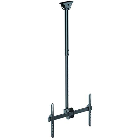 StarTech.com Ceiling TV Mount - 3.5' to 5' Pole - For 32" to 75" TVs - Steel - Pull Down TV Mount - VESA Ceiling Mount