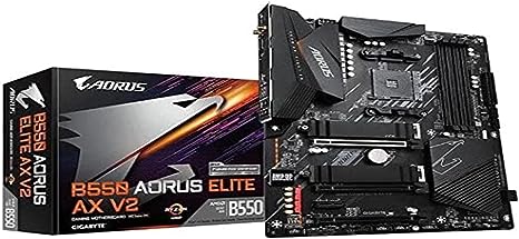 Gigabyte B550 AORUS Elite AX V2 AMD B550 Socket AM4 ATX Motherboard