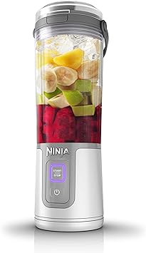 Ninja Blast Portable Blender, Cordless, 16oz. Vessel, Personal Blender for Shakes & Smoothies, BPA Free, Leakproof Lid & Sip Spout, USB-C Rechargeable, Dishwasher Safe Parts, White, BC100WHC