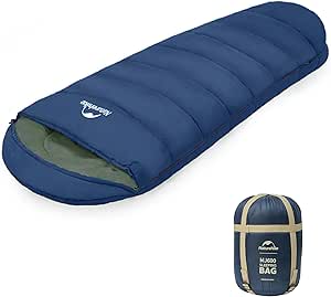 Naturehike 0 Degree Mummy Sleeping Bag for Adults, Hollow Cotton Backpacking Sleeping Bag for Cold Weather, Warm Lightweight Sleeping Bag for Camping, Backpacking, Hiking