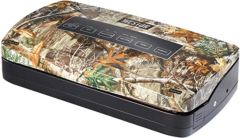 Weston 65-3001-RE Realtree Edge Vacuum Sealer with Roll Storage and Bag Cutter, Black (65-3001-R)